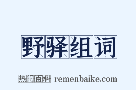 野驿组词是什么意思的图片